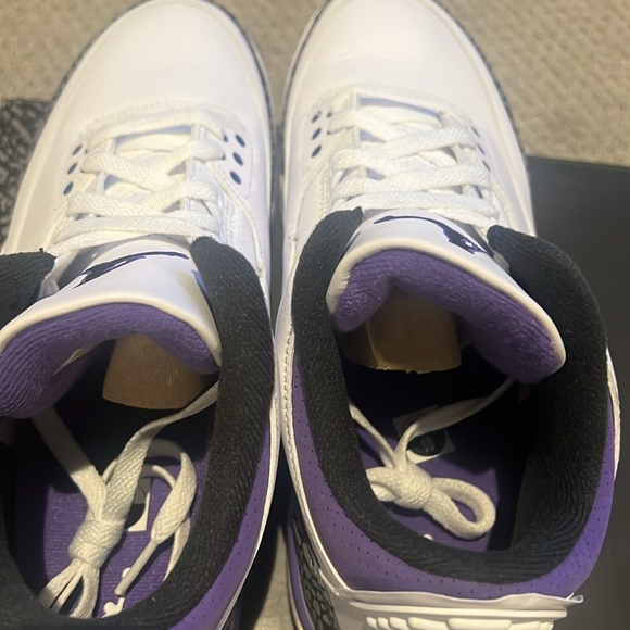 Brand New sz 10 Air Jordan 3 Retro ‘Dark Iris’ w/ box - Picture 5 of 6